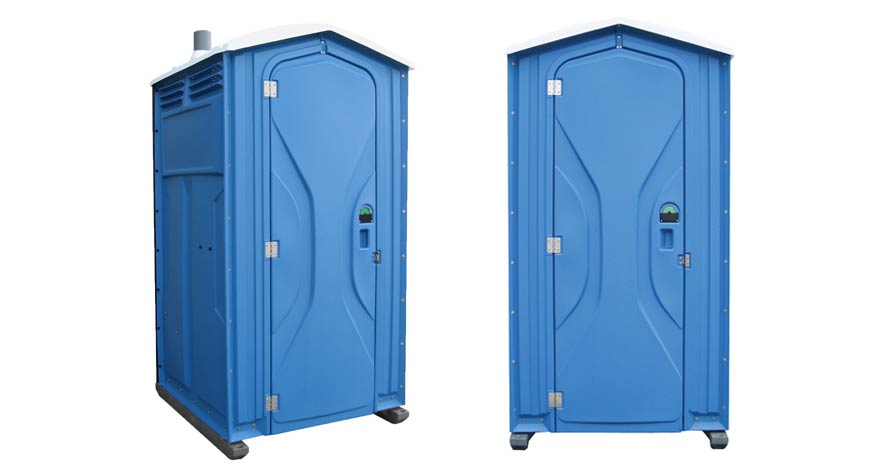 Long-term porta potty units on site in Albany, New York